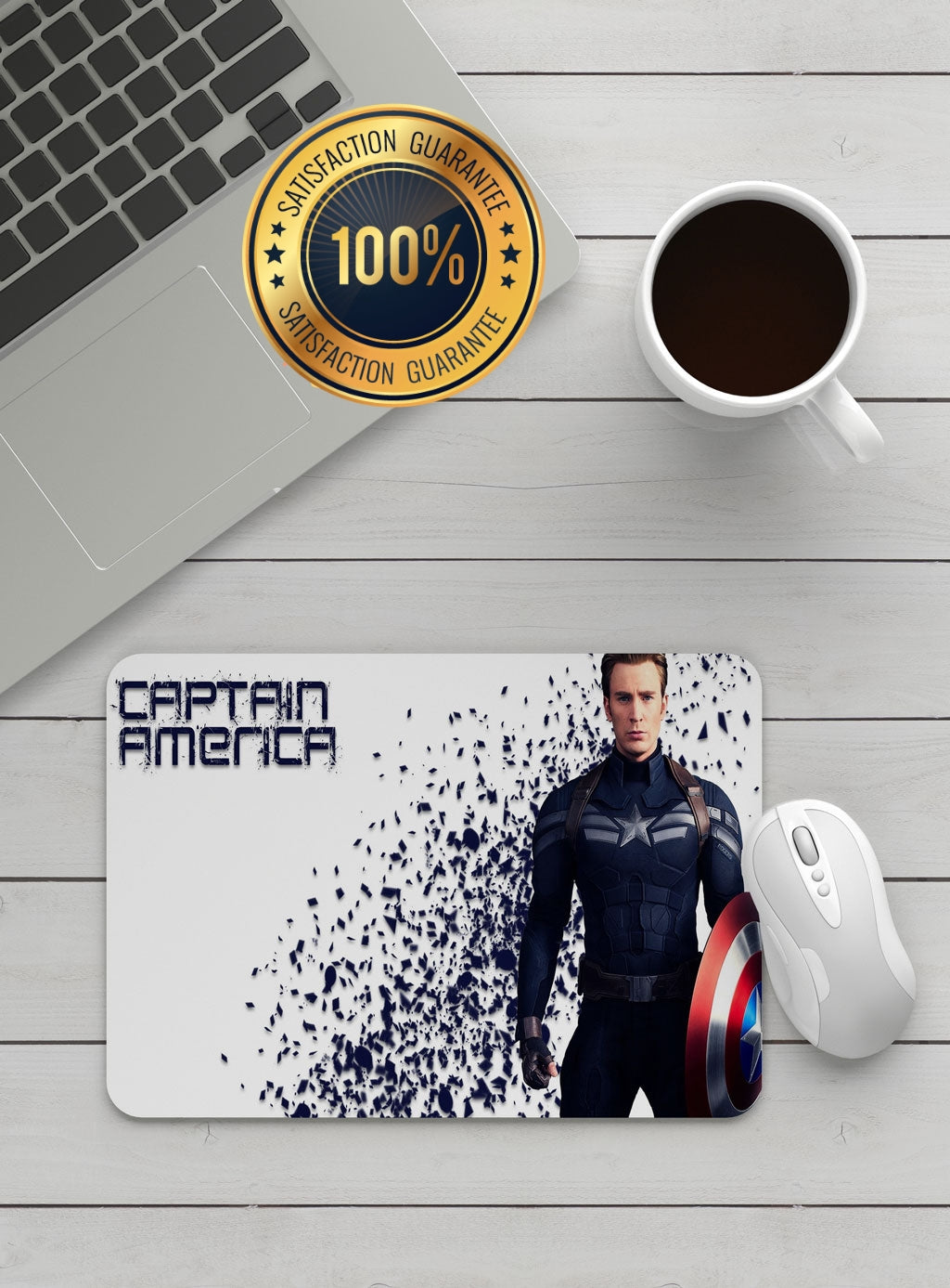 Superhero Inspired Mouse Pad – Shield Design