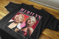Vintage Glam Icon Inspired Graphic T-Shirt – Black Tee