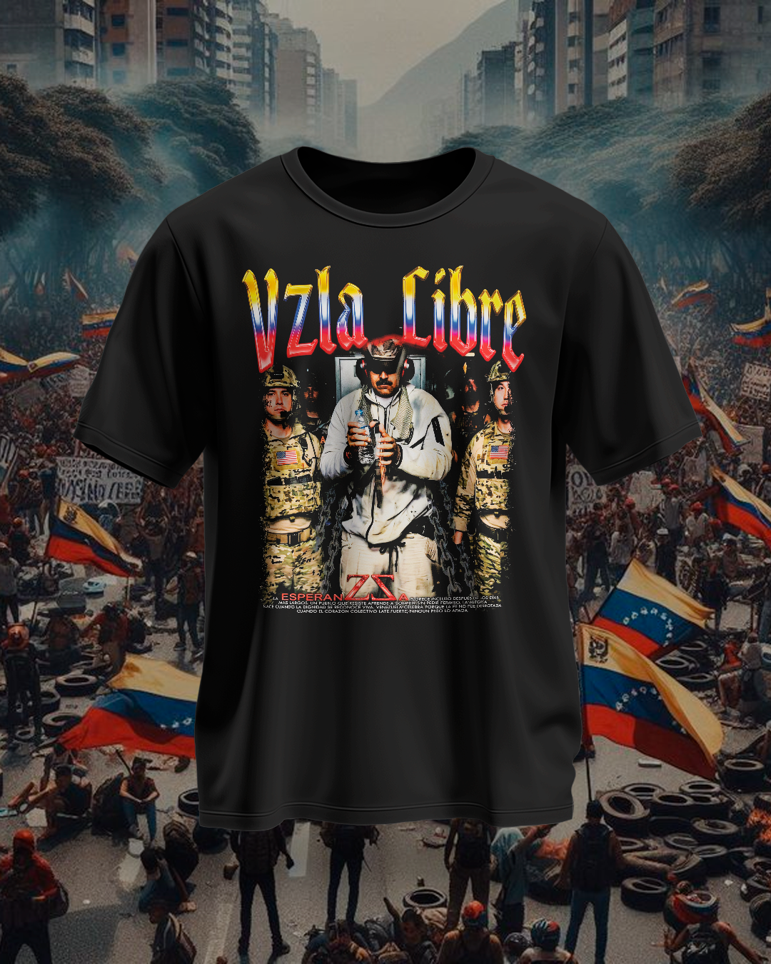 Venezuela Libre Graphic T-Shirt – Choose Your Design