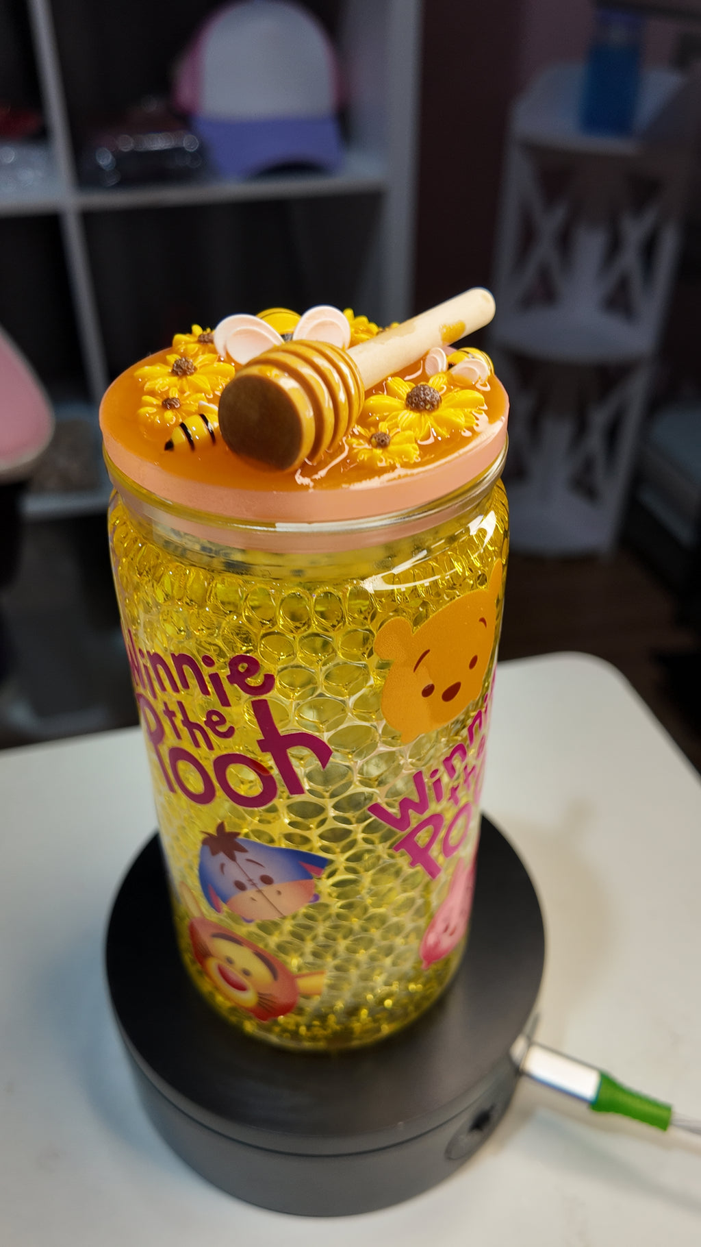 Snow Globe Tumbler – 16 oz