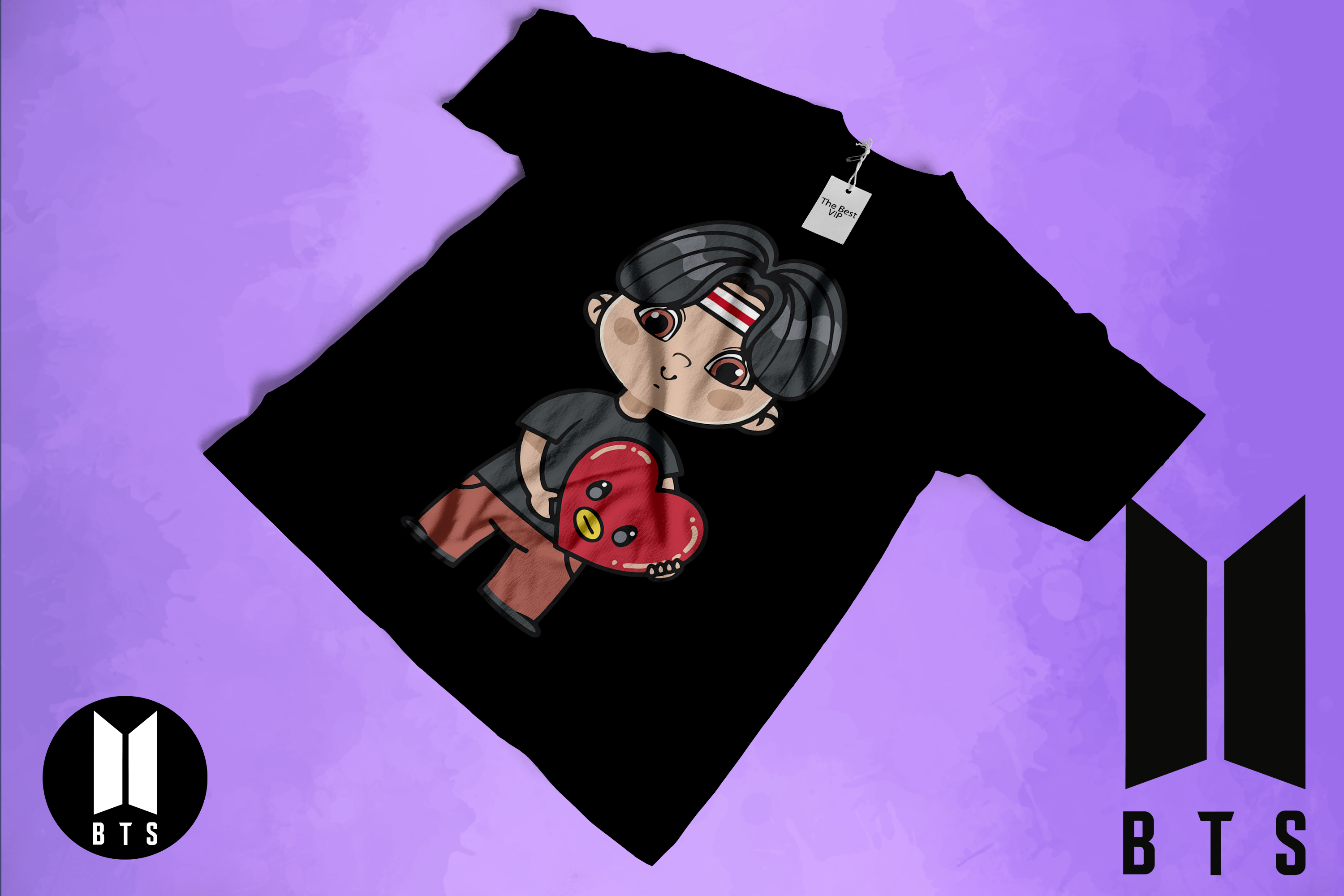 k-pop fan graphic t-shirts -trendy short sleeve tee