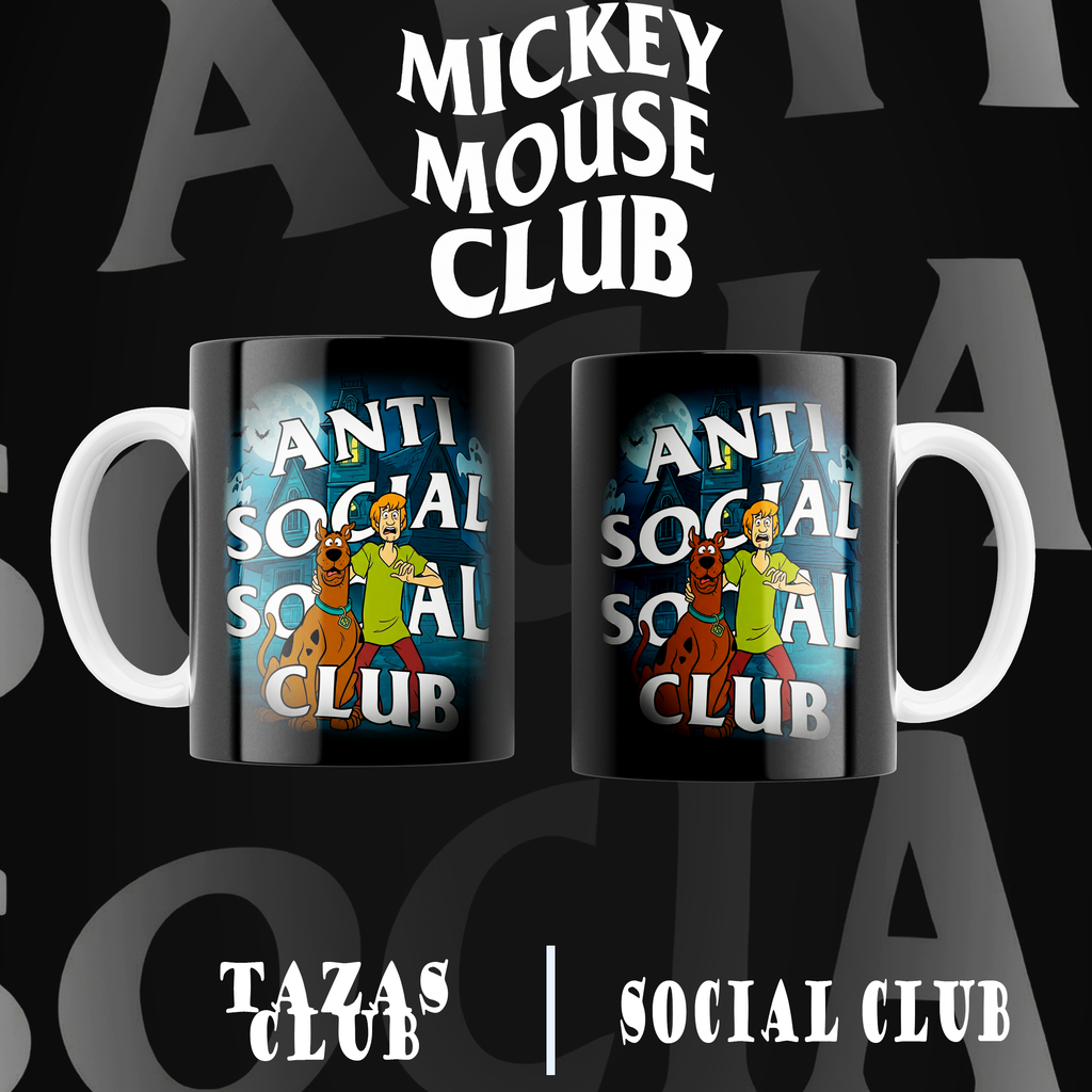 Animated Anti Social Club Mug – Choose Your Favorite Design