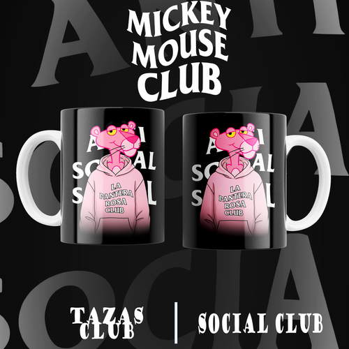 Animated Anti Social Club Mug – Choose Your Favorite Design