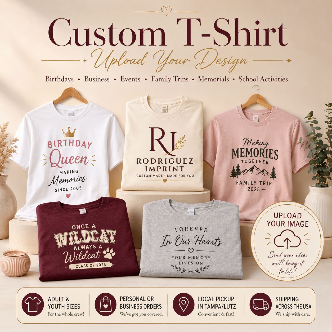 Custom T-Shirt - Upload Your Desing