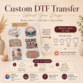 DTF Transfer Ready To Press-Custom Desing Upload