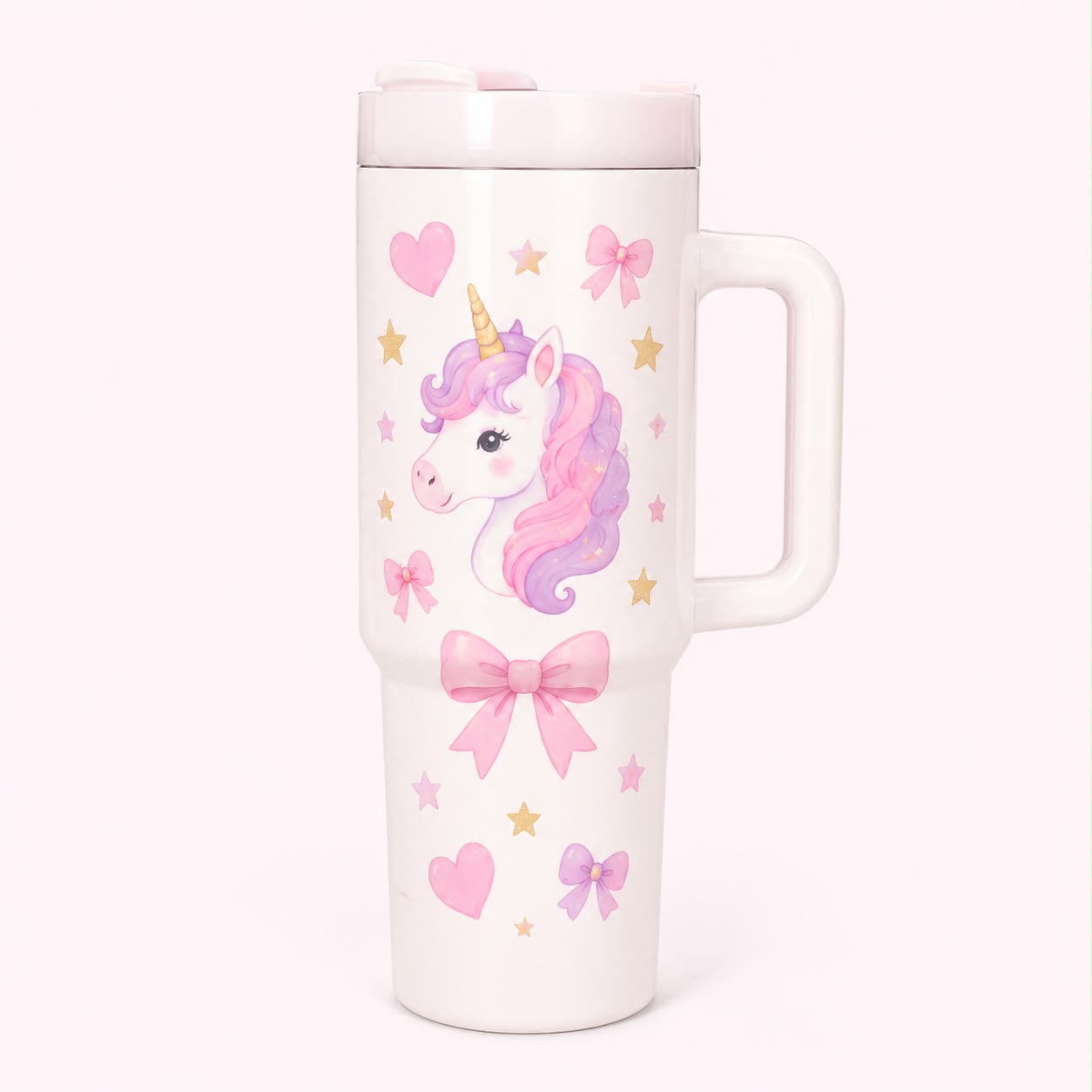 Unicorn Kids Tumbler with Handle