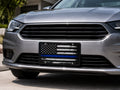 Black American Flag Front License Plate – Blue Line Design