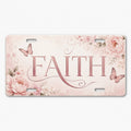 Faith Floral Front License Plate