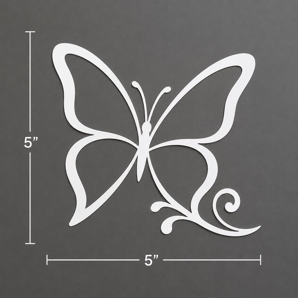 Butterfly Vinyl Car Decal – 5 Inch