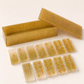 Handmade Resin Domino Set – Gold Glitter