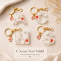 Custom Resin Initial Keychain – Choose Your Letter