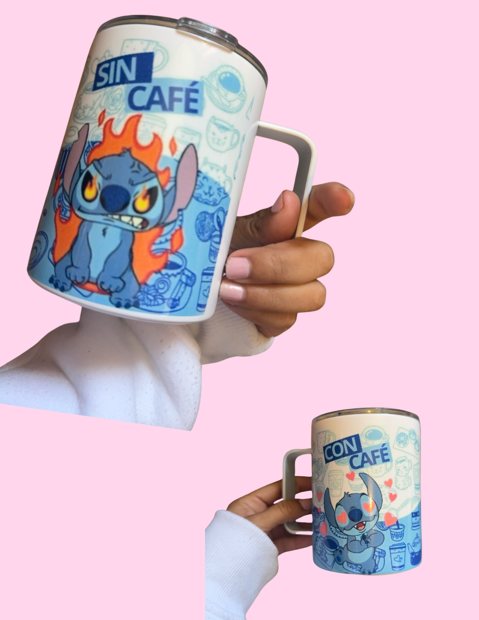 Blue Alien Coffee Mood-Con Cafe /sin cafe