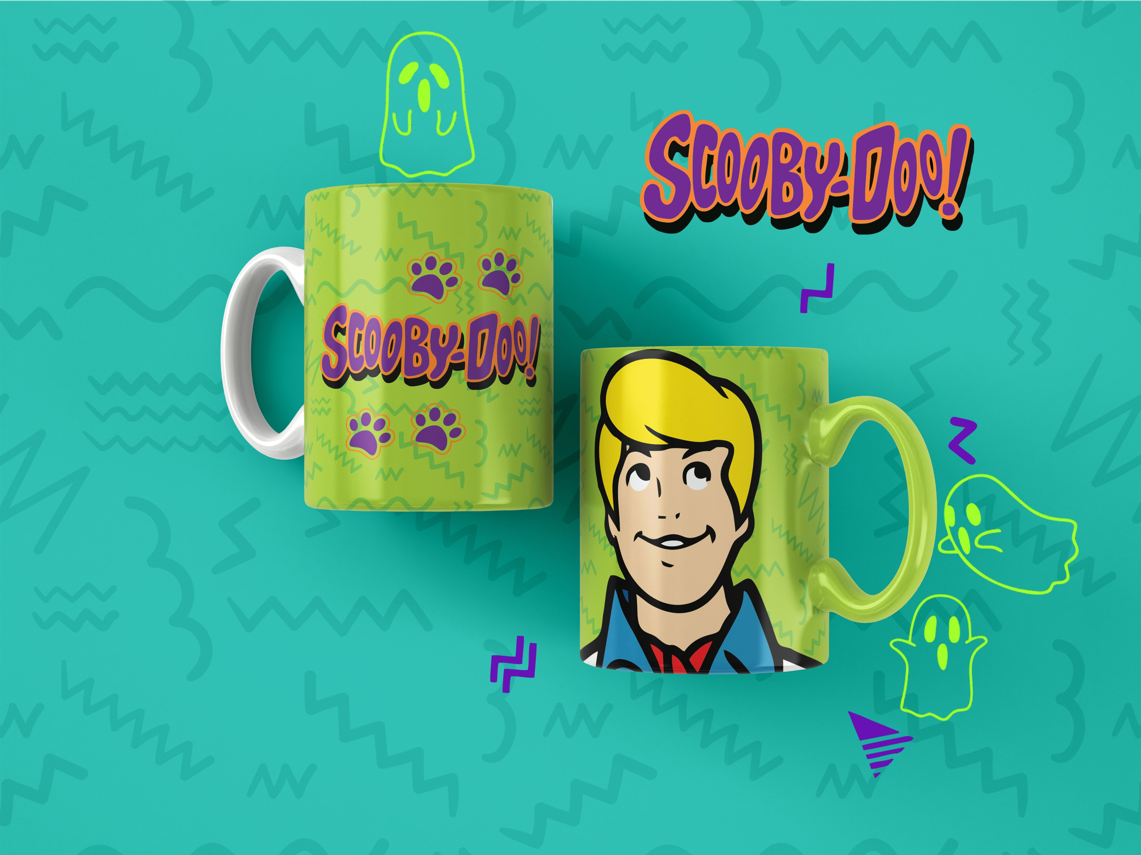 Mystery Dog Cartoon Inspired Mug – Choose Your Favorite Design